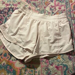 Light pink Lululemon hotty hot shorts